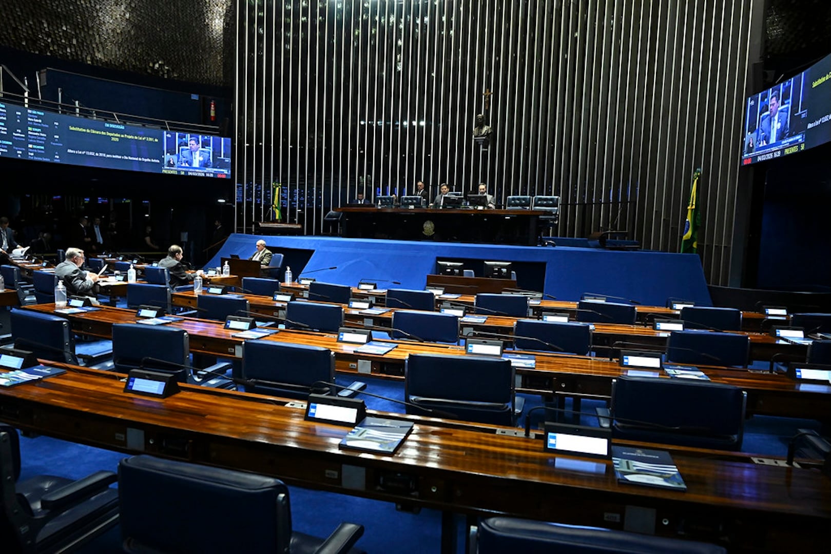 49 dos 81 senadores são alinhados a partidos de direita