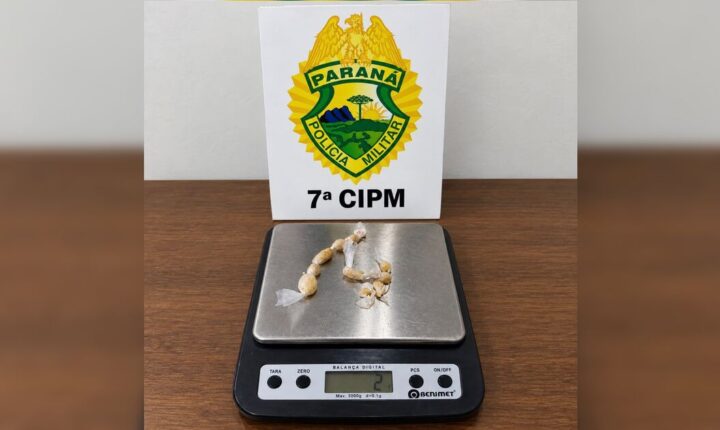 Operação policial flagra trio comercializando crack no bairro Mônaco em Arapongas