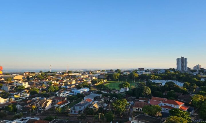 Apucarana terá quinta-feira com muitas nuvens e máxima de 29°C
