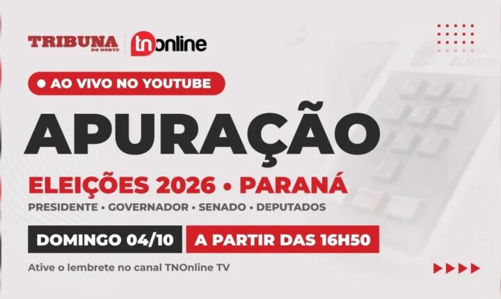 TNOnline transmite apuração ao vivo das Eleições 2026