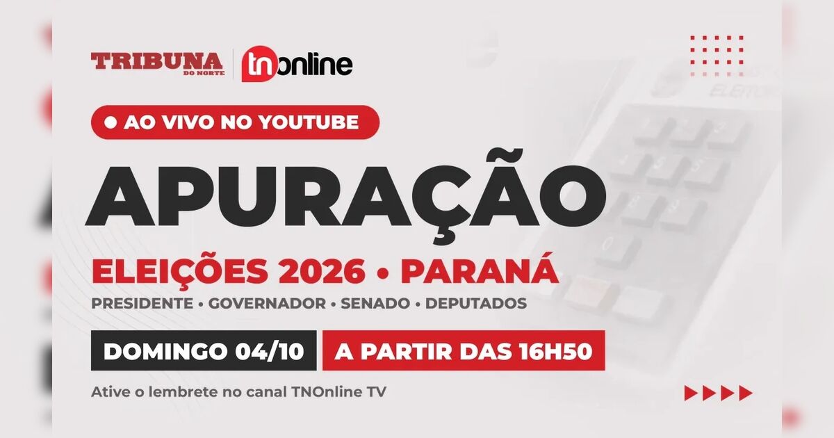 TNOnline transmite apuração ao vivo das Eleições 2026