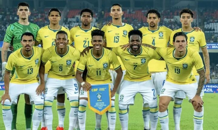 Seleção brasileira goleia a Índia por 4 a 0 em amistoso disputado neste sábado