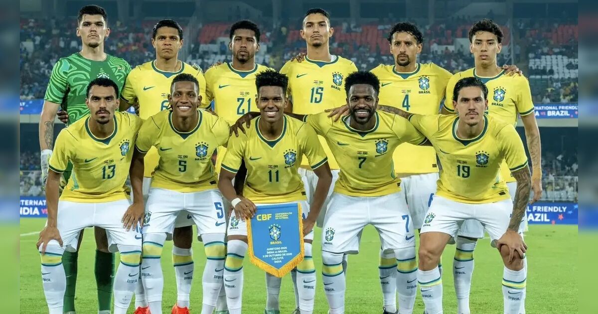 Seleção brasileira goleia a Índia por 4 a 0 em amistoso disputado neste sábado