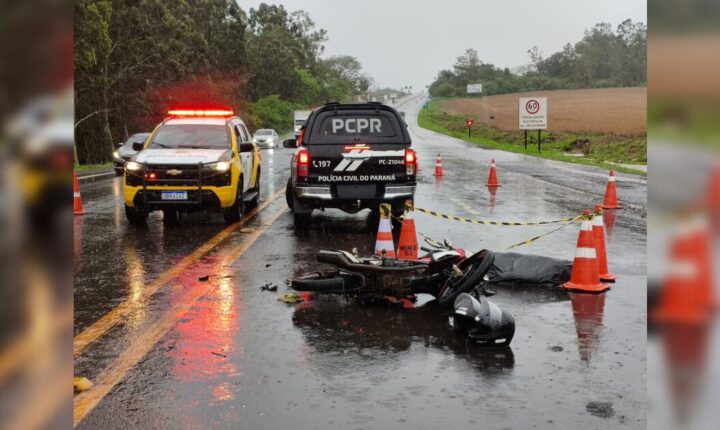 Acidente deixa uma pessoa morta e outra gravemente ferida em Arapongas