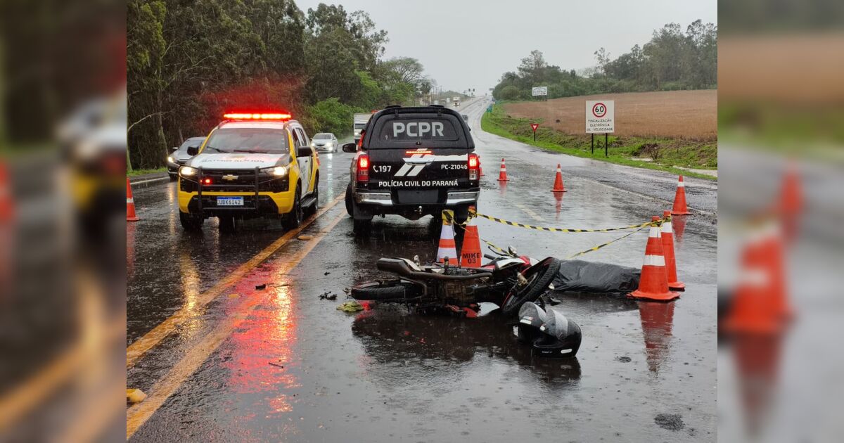 Acidente deixa uma pessoa morta e outra gravemente ferida em Arapongas