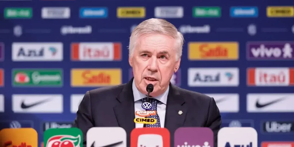 Ancelotti anuncia lista da seleção para amistosos contra Japão e Singapura