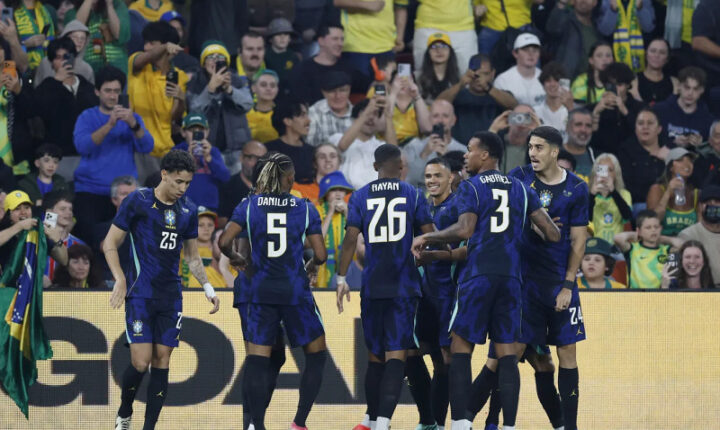 Seleção Brasileira vence a Austrália por 4 a 2 em amistoso disputado em Brisbane