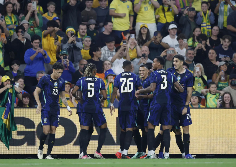 Seleção Brasileira vence a Austrália por 4 a 2 em amistoso disputado em Brisbane