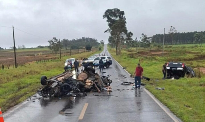 Colisão na rodovia MS-164 deixa casal morto e três feridos em Ponta Porã