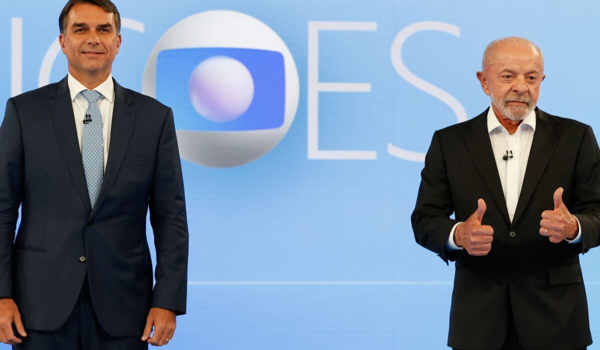 Lula e Flávio Bolsonaro trocam acusações e debatem propostas em encontro na TV Globo