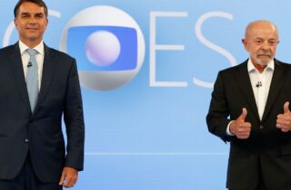 Lula e Flávio Bolsonaro trocam acusações e debatem propostas em encontro na TV Globo