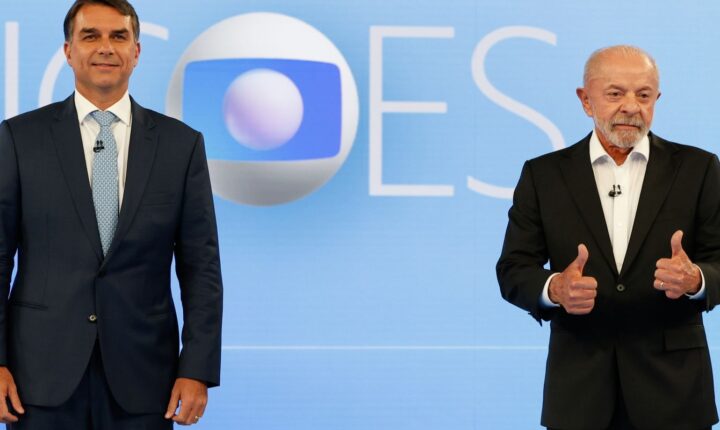 Lula e Flávio Bolsonaro trocam acusações e debatem propostas em encontro na TV Globo