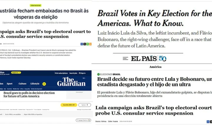 Repercussão internacional: jornais estrangeiros destacam que eleição no Brasil define rumos da América Latina