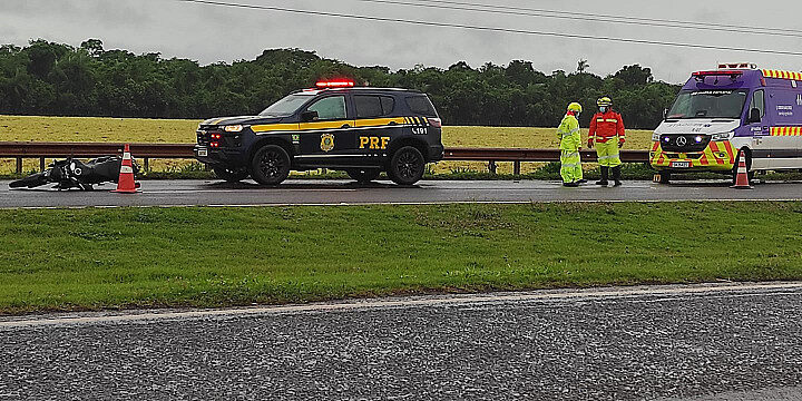 Morador em Dourados invade pista contrária e morre atropelado por carreta na BR-163