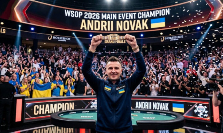 Ucraniano Andrii Novak vence o Main Event da WSOP Online 2026 e fatura US$ 3,9 milhões