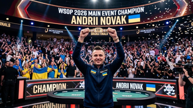 Ucraniano Andrii Novak vence o Main Event da WSOP Online 2026 e fatura US$ 3,9 milhões