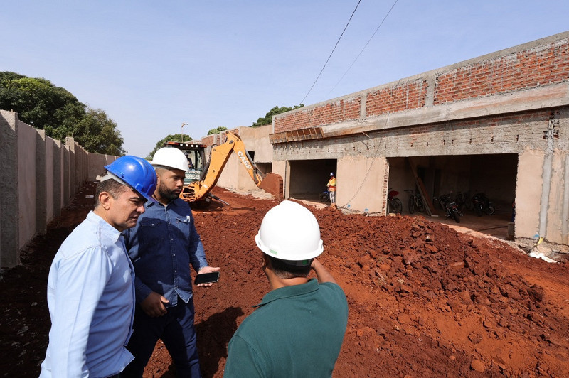 Construção do novo CAPS AD III em Dourados atinge 65% de execução
