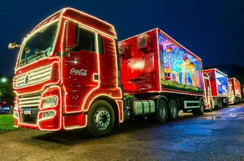 Caravana de Natal da Coca-Cola passa por quatro municípios de MS em dezembro