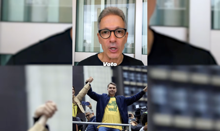 Romeu Zema declara apoio a Flávio Bolsonaro no 2º turno