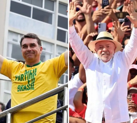 Em MS, Flávio Bolsonaro tem 51,9% dos votos válidos e Lula aparece com 34,8%